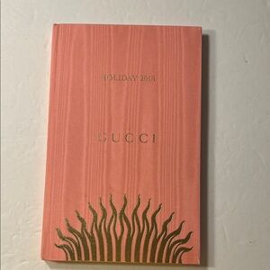Gucci Coral and Gold Decorative Notebook